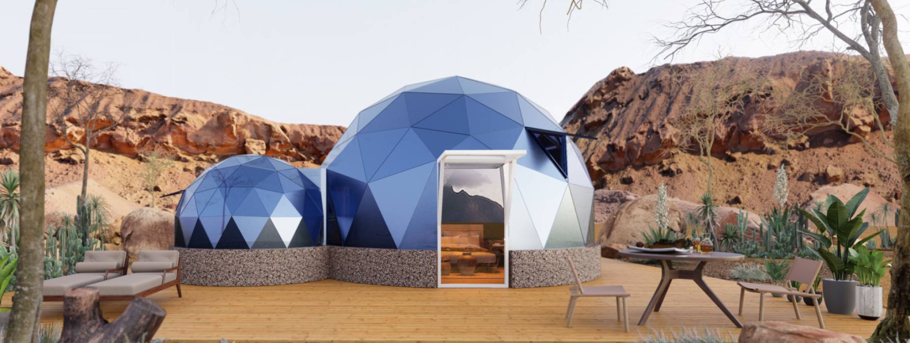 清苑县球形智能光伏玻璃星空房